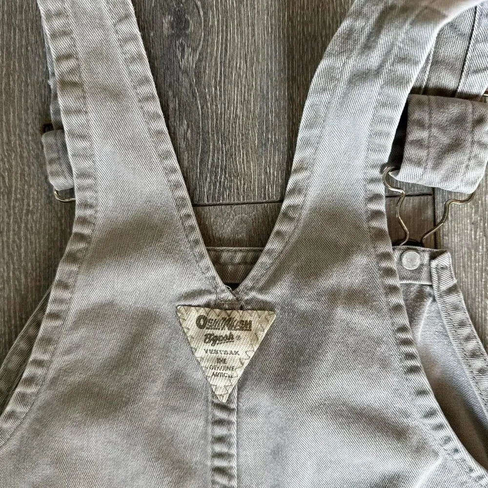 Oshkosh-b-gosh Grey and Khaki Dungarees-overalls